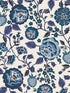 Strawberry fabric in garden blue color - pattern number 125498 - by Graham and Brown in the Cath Kidston Collection collection