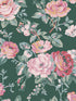 Garden Rose wallpaper in green color - pattern number 125502 - by Graham and Brown in the Cath Kidston Collection collection