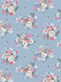Clifton Floral fabric in blue color - pattern number 125507 - by Graham and Brown in the Cath Kidston Collection collection