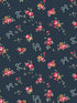 Rose and Bows fabric in navy color - pattern number 125512 - by Graham and Brown in the Cath Kidston Collection collection