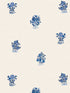 Kingdom Posey wallpaper in blue color - pattern number 125529 - by Graham and Brown in the Cath Kidston Collection collection