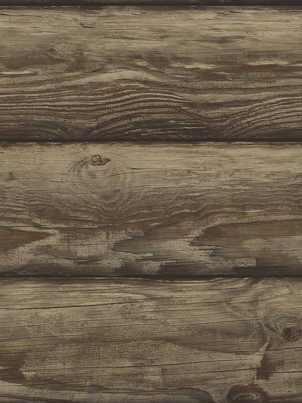 Bunkhouse wallpaper in mahogany color - pattern number 4142-72616 - by Chesapeake in the Yellowstone collection