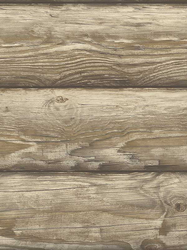 Bunkhouse wallpaper in light brown color - pattern number 4142-72617 - by Chesapeake in the Yellowstone collection