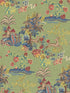 Knights Tale fabric in spring green color - pattern number BW45138.3.0 - by G P & J Baker in the Kit Kemp Wallpapers collection