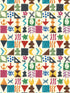Potato Print fabric in jewel color - pattern number BW45139.1.0 - by G P & J Baker in the Kit Kemp Wallpapers collection
