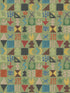 Potato Print fabric in green color - pattern number BW45139.3.0 - by G P & J Baker in the Kit Kemp Wallpapers collection