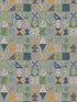 Potato Print fabric in blue color - pattern number BW45139.6.0 - by G P & J Baker in the Kit Kemp Wallpapers collection