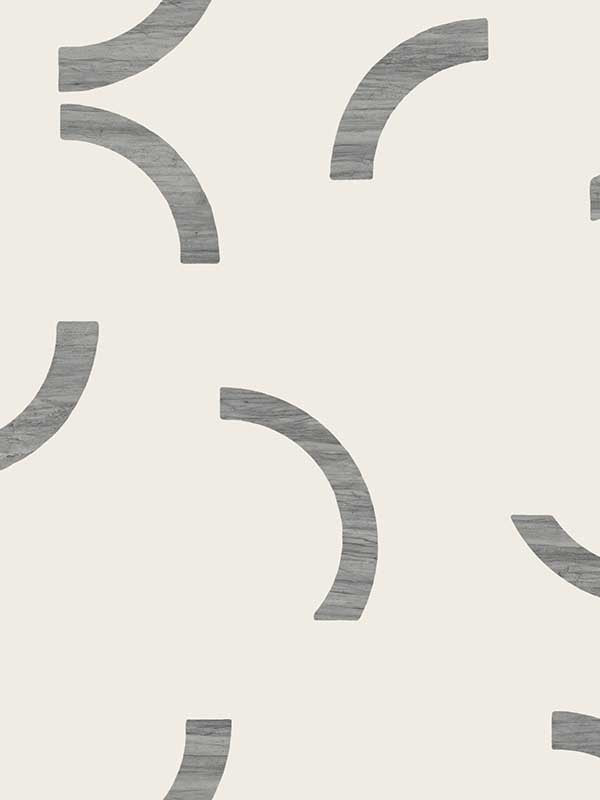 Lunula wallpaper in black color - pattern number FM1022 - by York in the Formations collection