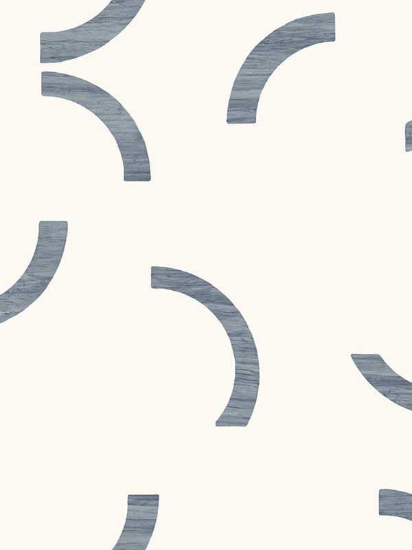 Lunula wallpaper in navy color - pattern number FM1023 - by York in the Formations collection