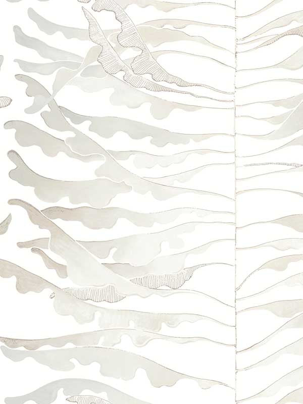 Leaf Column fabric in neutral color - pattern number FM1044 - by York in the Formations collection