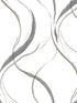 Ink Flow wallpaper in black and cocoa color - pattern number FM1092 - by York in the Formations collection