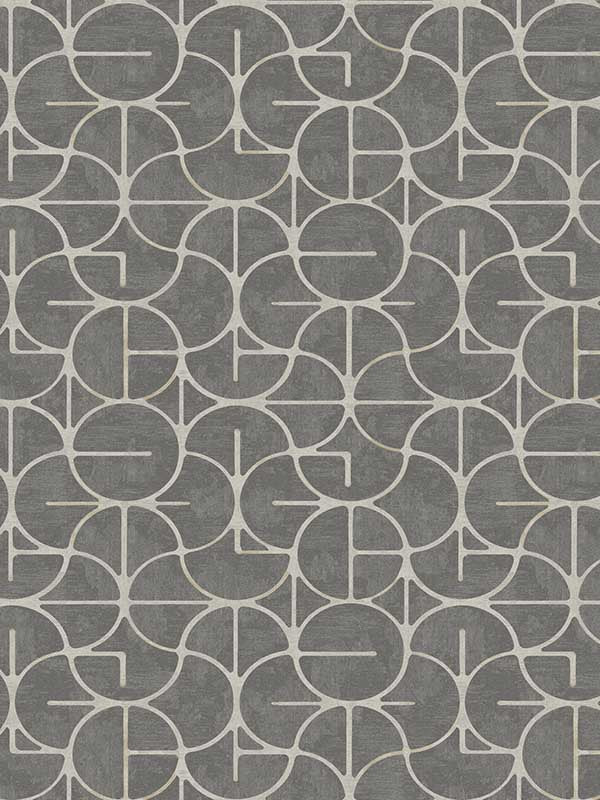 Looking Glass wallpaper in charcoal color - pattern number FM1104 - by York in the Formations collection