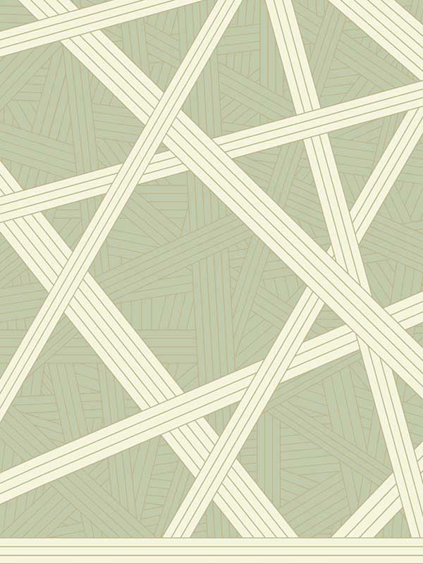Nastri wallpaper in green color - pattern number MI10563 - by York in the Missoni Home 05 collection