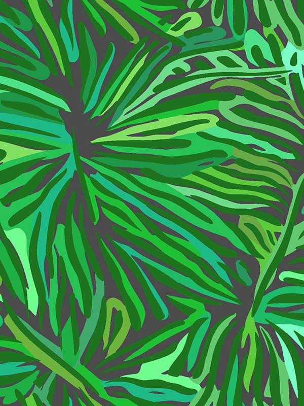 Flora wallpaper in green color - pattern number MI10577 - by York in the Missoni Home 05 collection