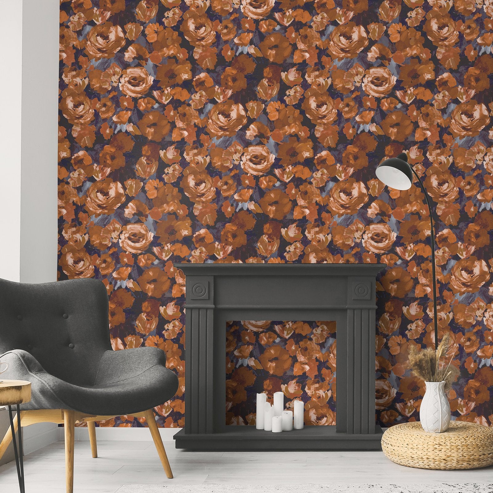 Paeonia wallpaper in red color - pattern number GH26900-23 - by Galerie in the Julie Feels Home collection