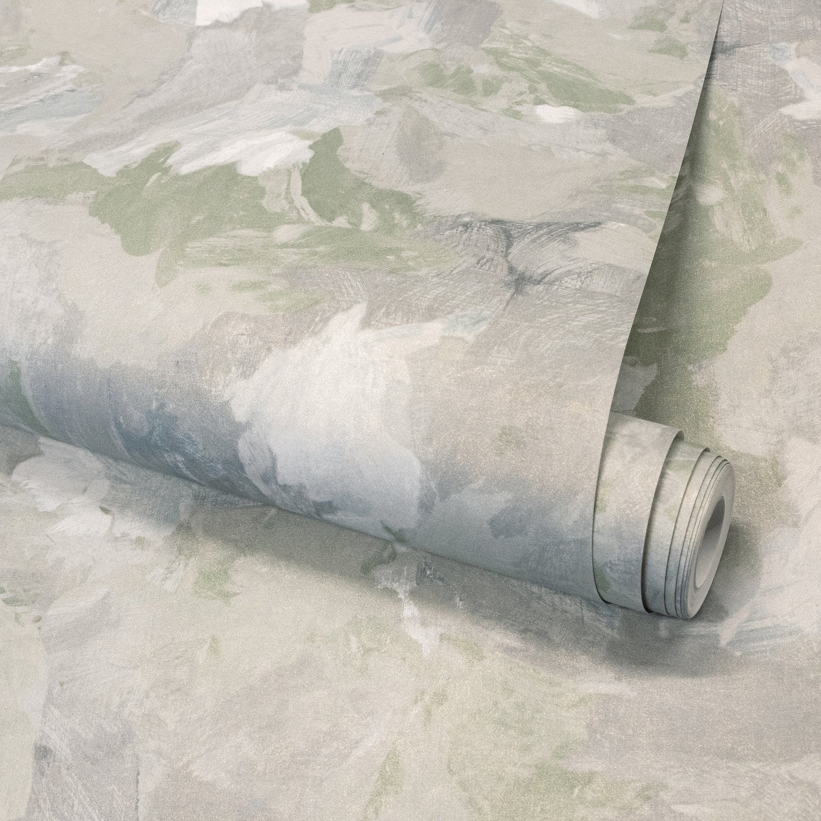 Paeonia Plain wallpaper in green color - pattern number GH26907-23 - by Galerie in the Julie Feels Home collection