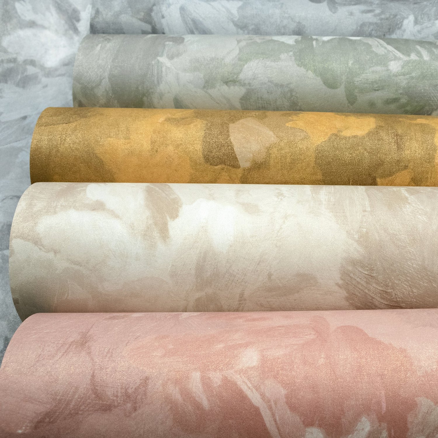 Paeonia Plain wallpaper in beige color - pattern number GH26909-23 - by Galerie in the Julie Feels Home collection