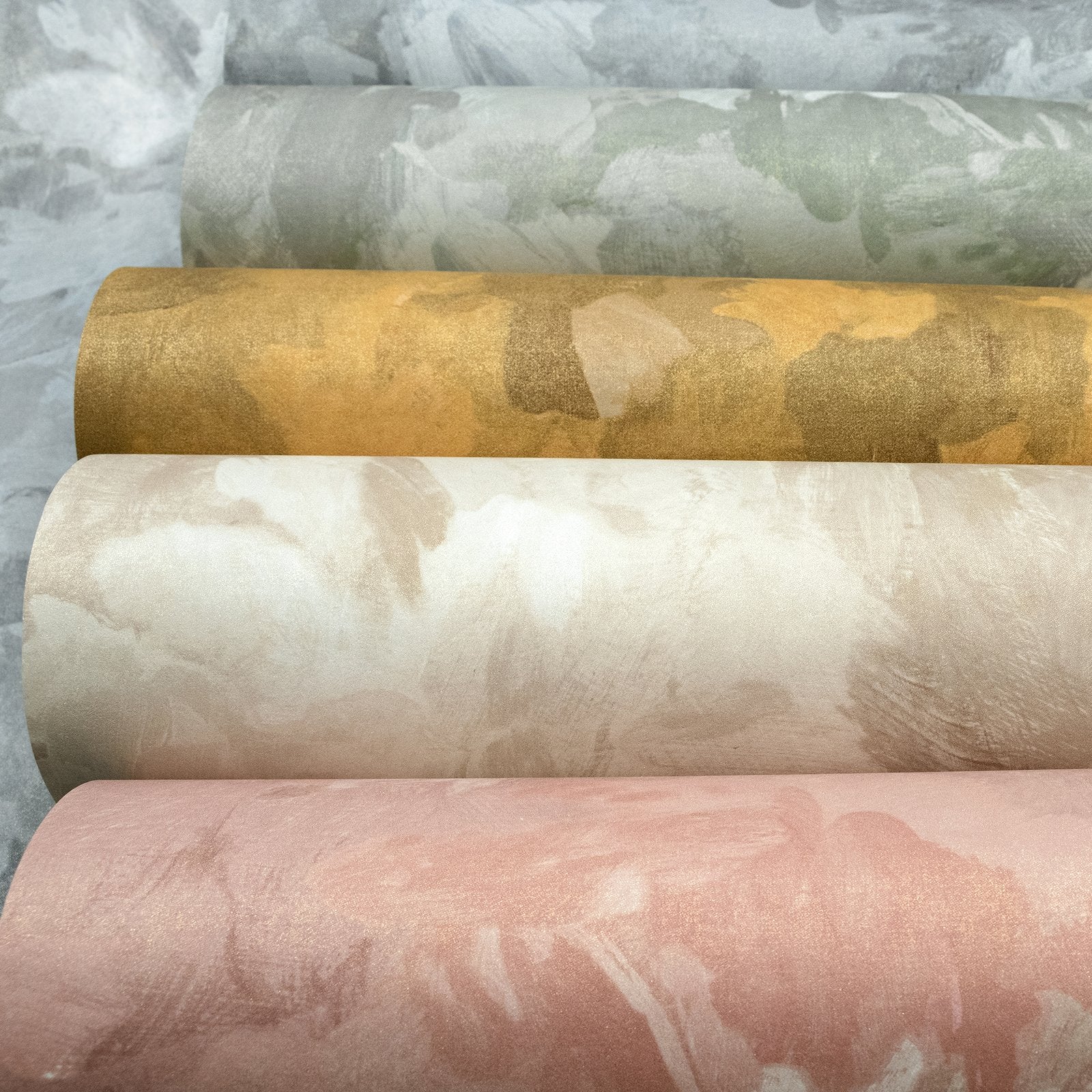 Paeonia Plain wallpaper in beige color - pattern number GH26909-23 - by Galerie in the Julie Feels Home collection