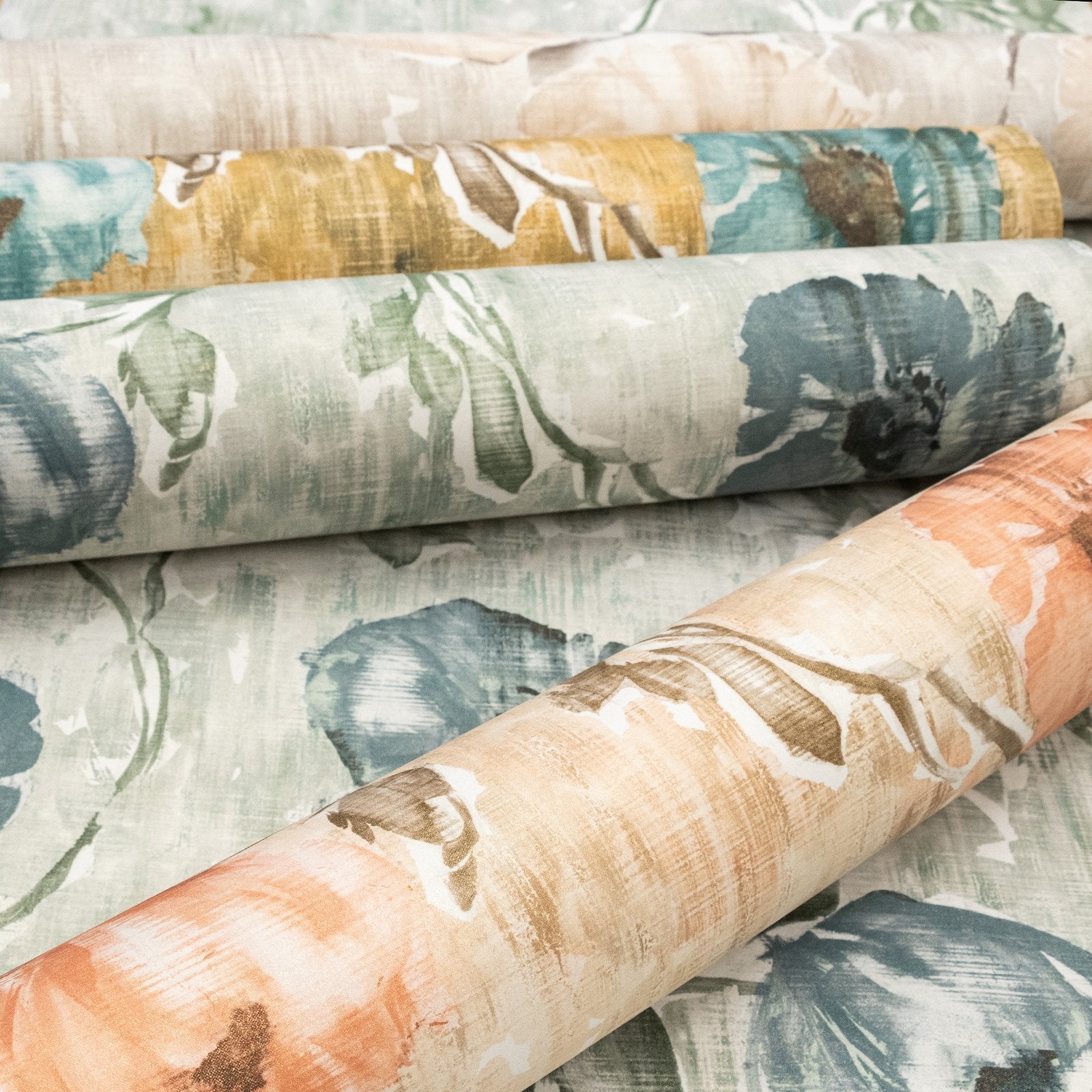 Petunia wallpaper in orange color - pattern number GH26915-23 - by Galerie in the Julie Feels Home collection