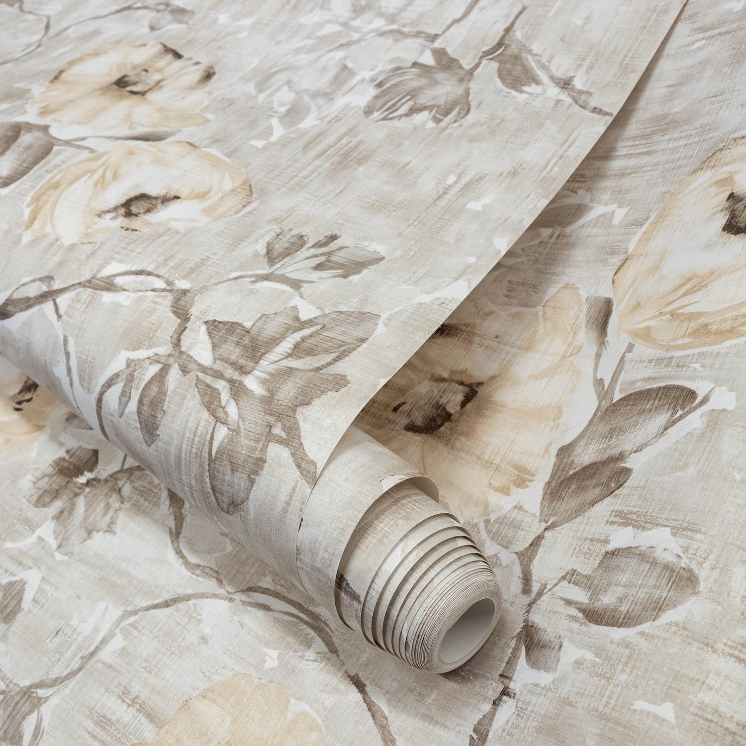 Petunia wallpaper in beige color - pattern number GH26916-23 - by Galerie in the Julie Feels Home collection