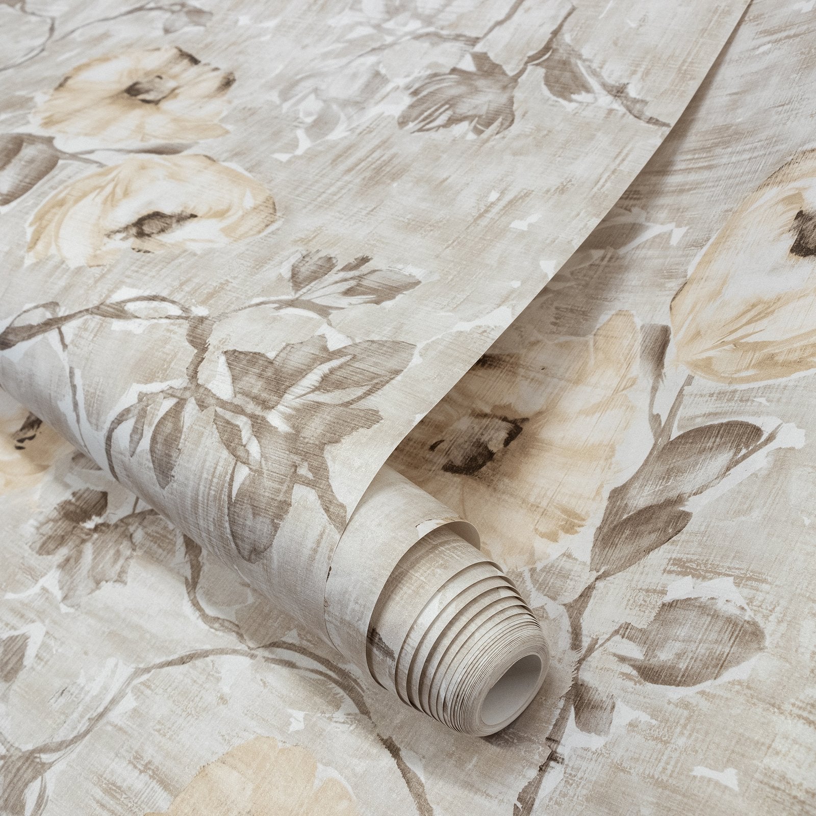 Petunia wallpaper in beige color - pattern number GH26916-23 - by Galerie in the Julie Feels Home collection