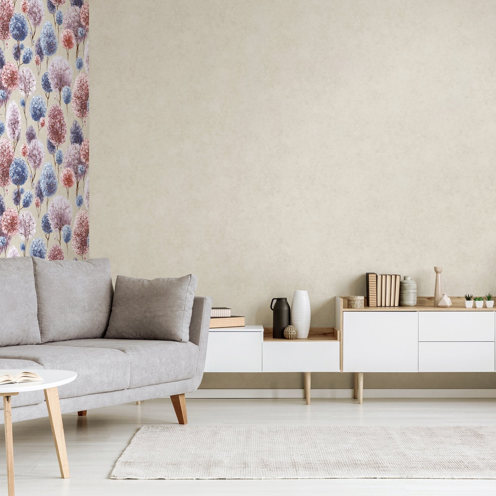 Tilia Plain wallpaper in beige color - pattern number GH26928-23 - by Galerie in the Julie Feels Home collection