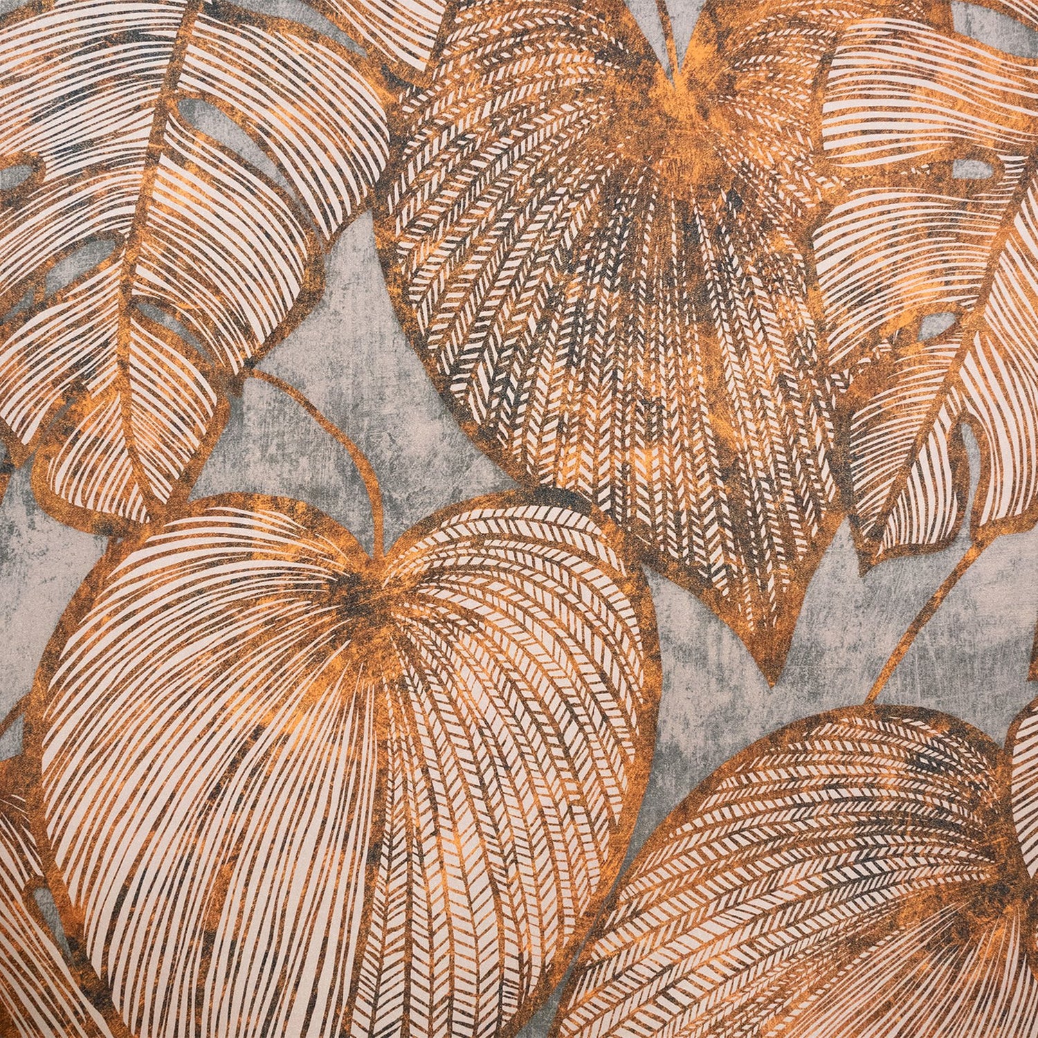 Monstera wallpaper in orange color - pattern number GH26940-23 - by Galerie in the Julie Feels Home collection