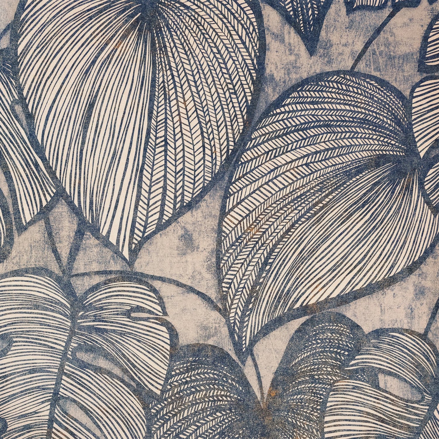 Monstera wallpaper in blue color - pattern number GH26942-23 - by Galerie in the Julie Feels Home collection