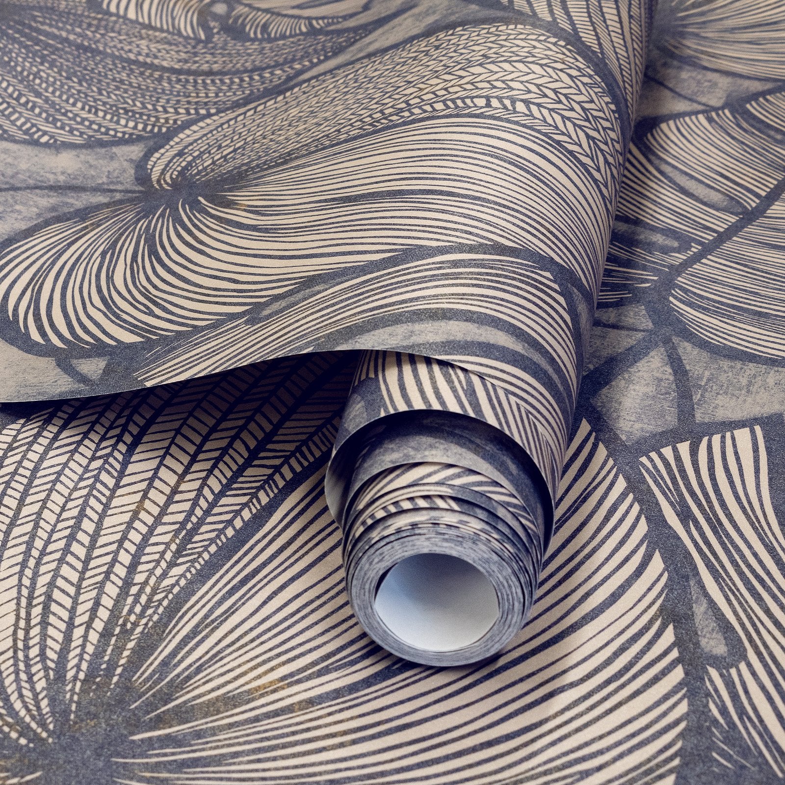 Monstera wallpaper in blue color - pattern number GH26942-23 - by Galerie in the Julie Feels Home collection