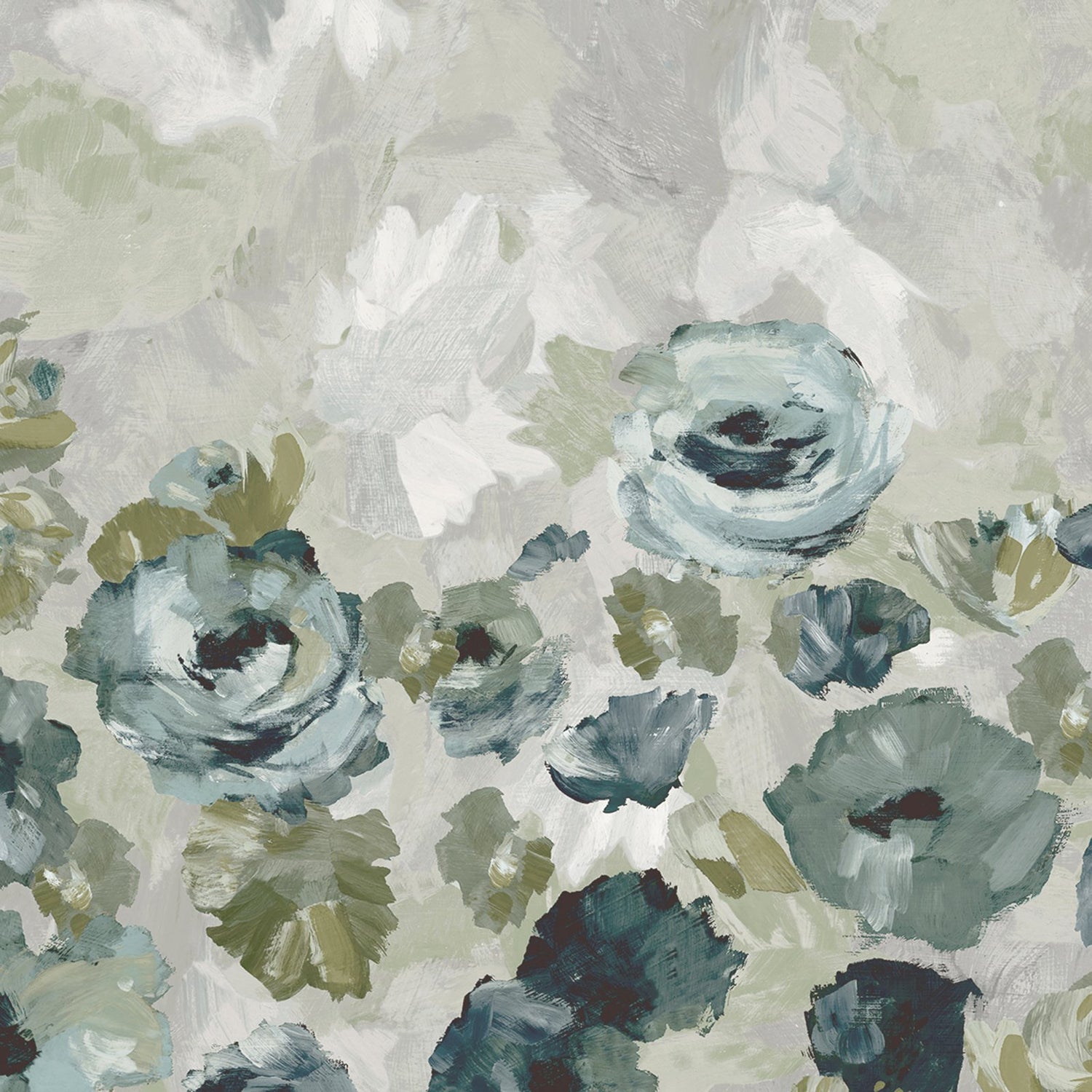 Paeonia Twinwall mural in silver grey color - pattern number GH26955-23 - by Galerie in the Julie Feels Home collection