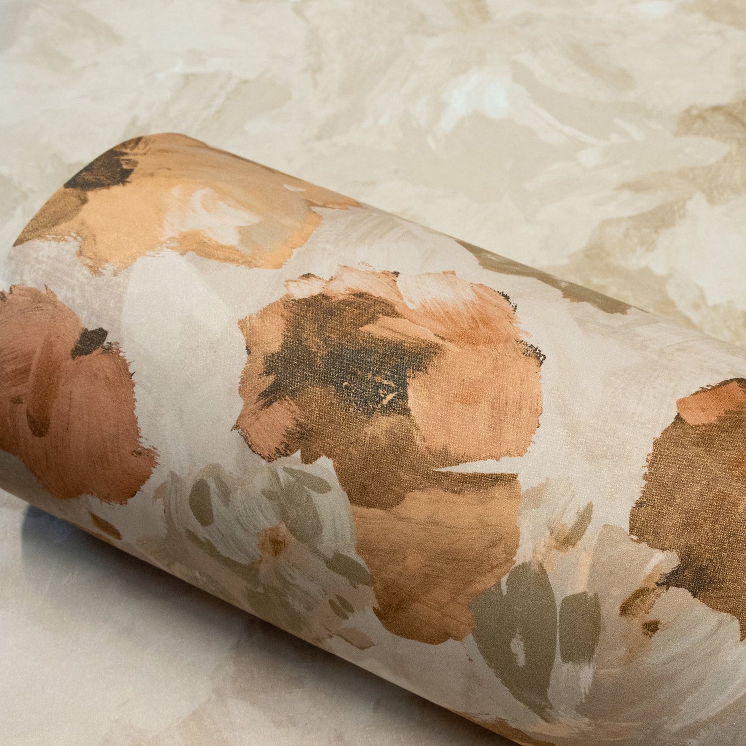 Paeonia Twinwall mural in bronze brown color - pattern number GH26957-23 - by Galerie in the Julie Feels Home collection