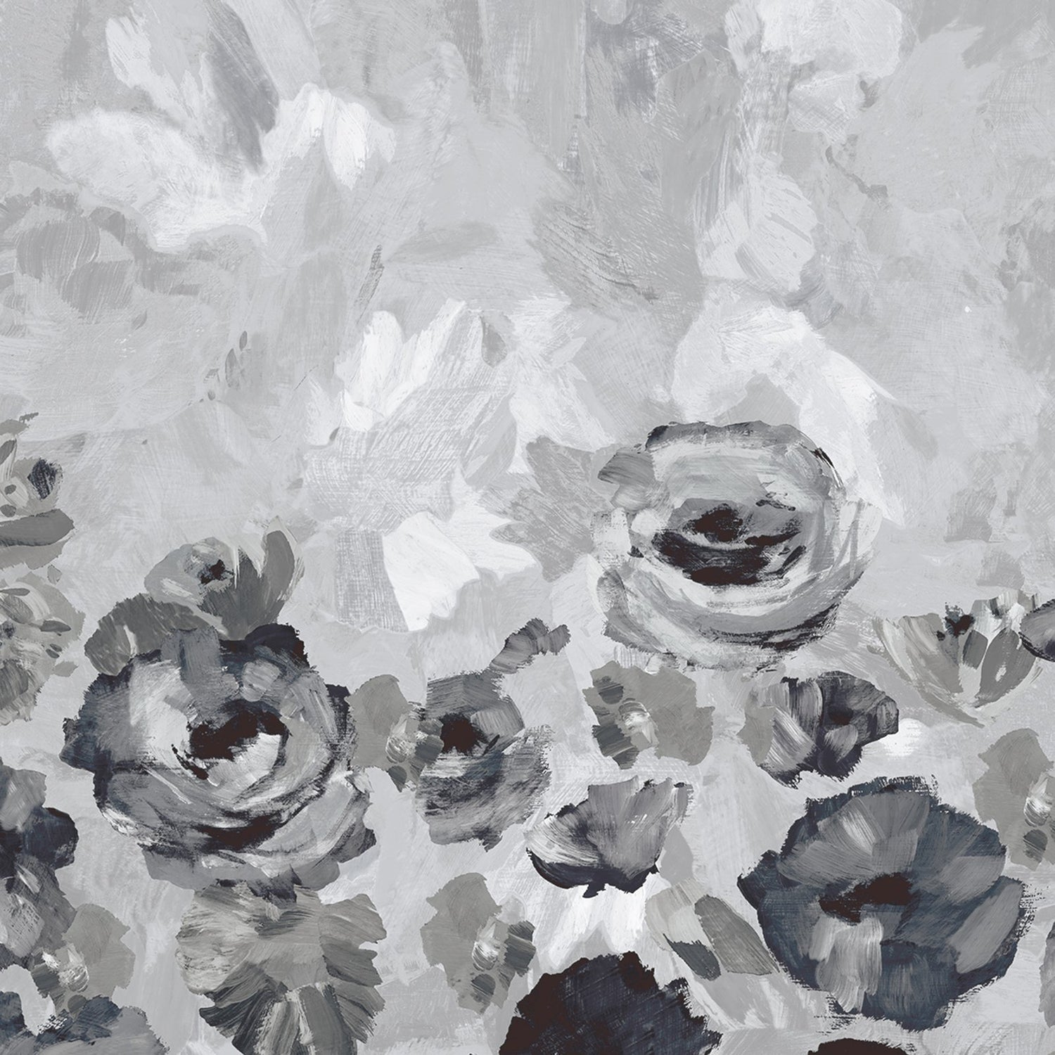 Paeonia Twinwall mural in silver grey color - pattern number GH26959-23 - by Galerie in the Julie Feels Home collection