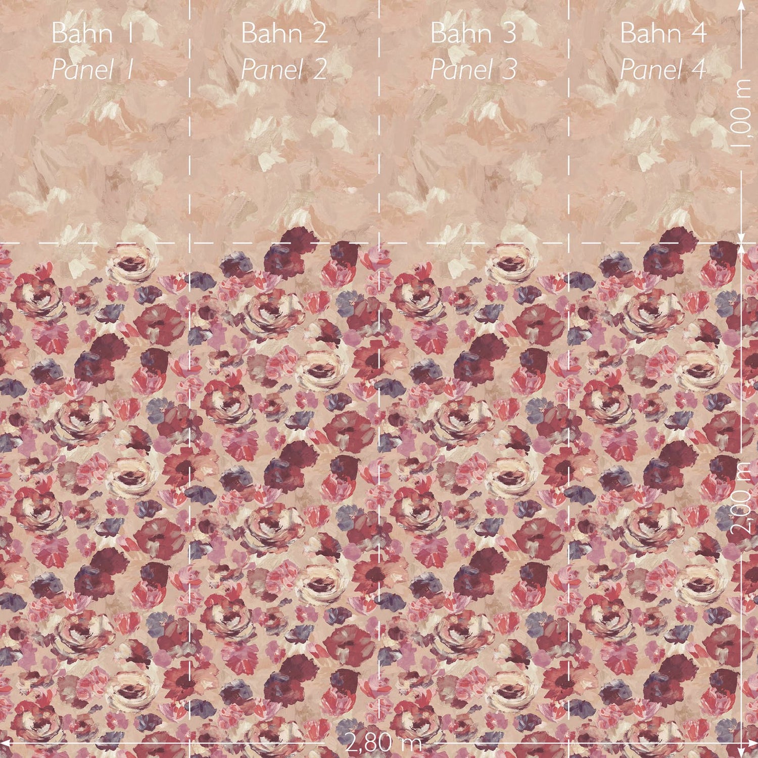 Paeonia Twinwall mural in pink color - pattern number GH26960-23 - by Galerie in the Julie Feels Home collection