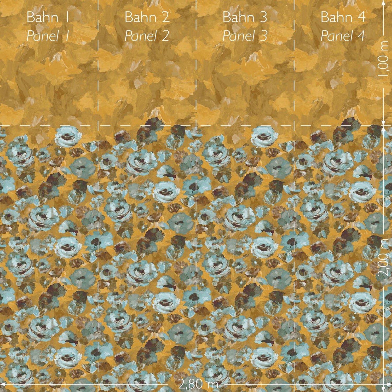 Paeonia Twinwall mural in multi-coloured color - pattern number GH26961-23 - by Galerie in the Julie Feels Home collection