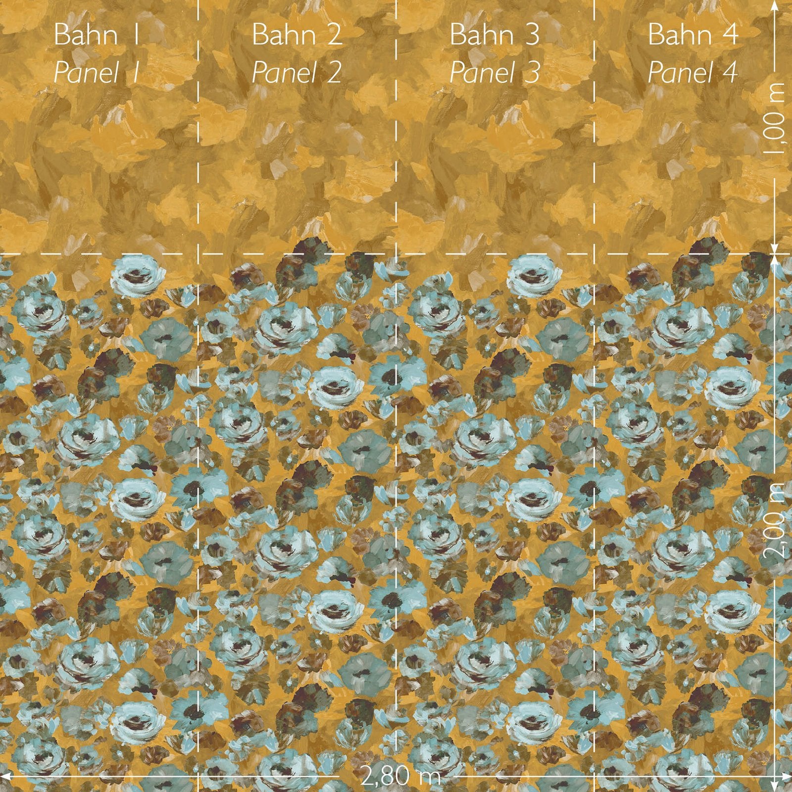 Paeonia Twinwall mural in multi-coloured color - pattern number GH26961-23 - by Galerie in the Julie Feels Home collection