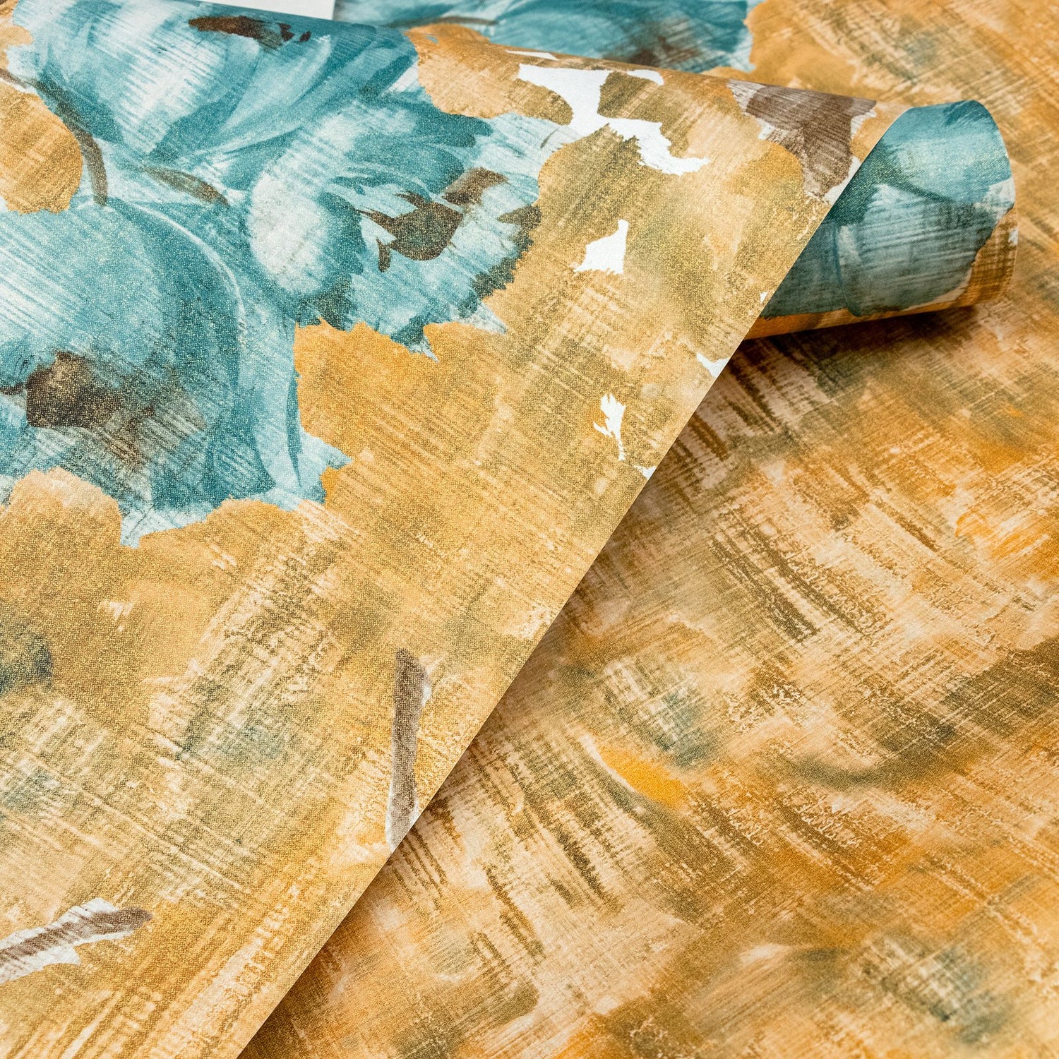 Petunia Twinwall mural in gold color - pattern number GH26962-23 - by Galerie in the Julie Feels Home collection
