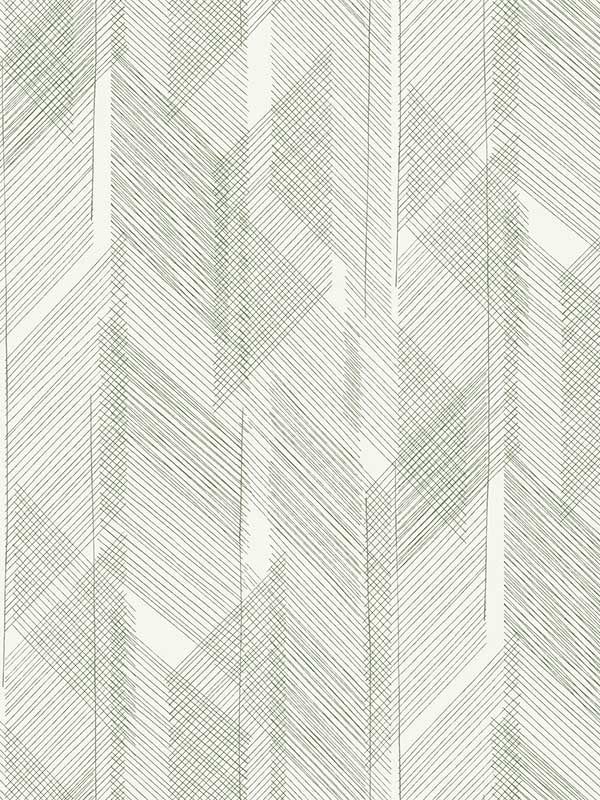 Bryant Crosshatch wallpaper in evergreen color - pattern number 4155-27335 - by A Street Prints in the Drew and Jonathan Home Fourth Edition collection