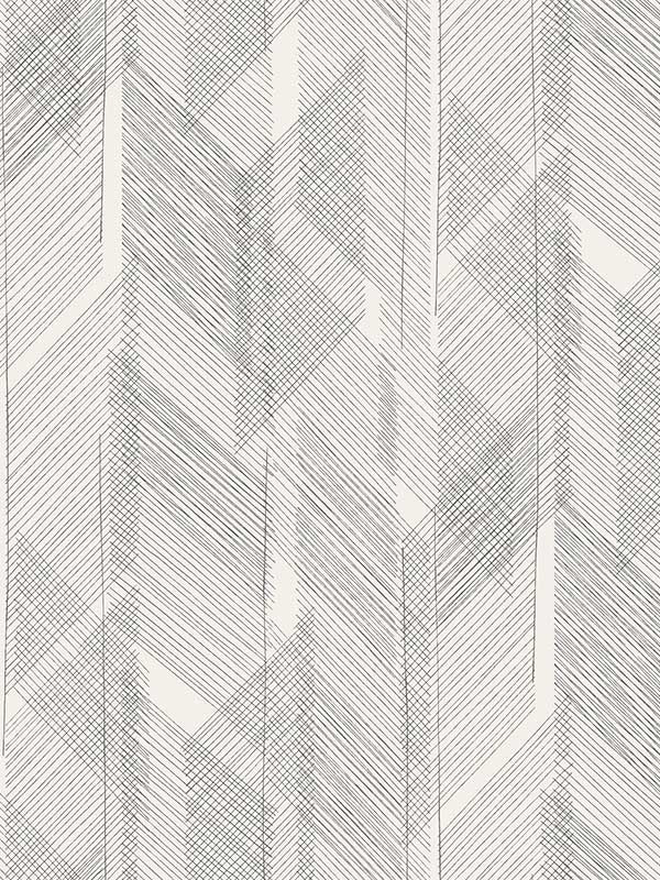 Bryant Crosshatch wallpaper in black color - pattern number 4155-27336 - by A Street Prints in the Drew and Jonathan Home Fourth Edition collection