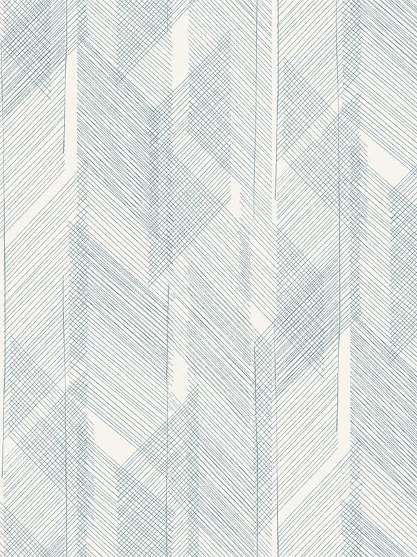 Bryant Crosshatch wallpaper in blue color - pattern number 4155-27337 - by A Street Prints in the Drew and Jonathan Home Fourth Edition collection