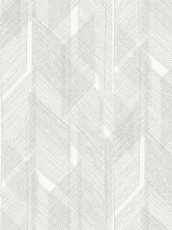 Bryant Crosshatch wallpaper in silver color - pattern number 4155-27338 - by A Street Prints in the Drew and Jonathan Home Fourth Edition collection