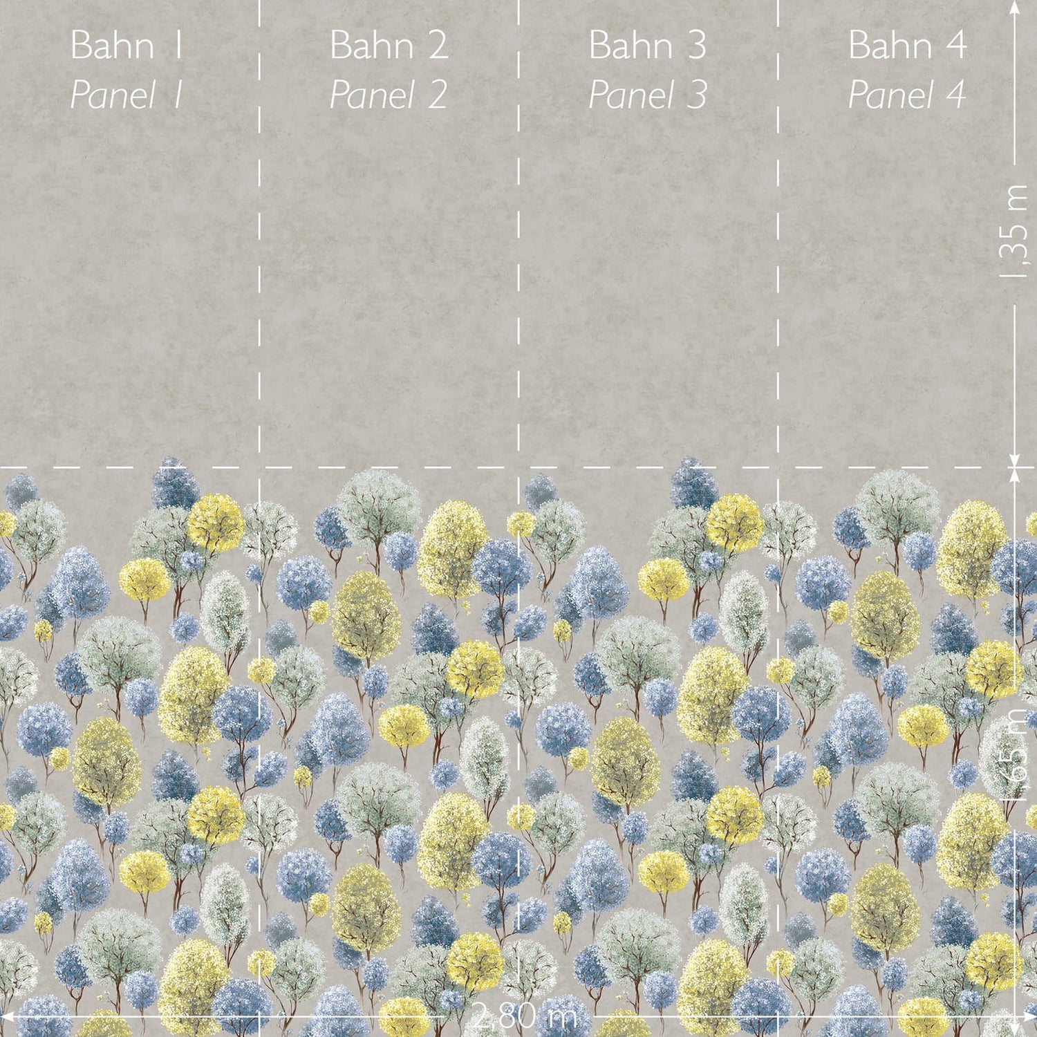 Tilia Twinwall mural in multi-coloured color - pattern number GH26967-23 - by Galerie in the Julie Feels Home collection