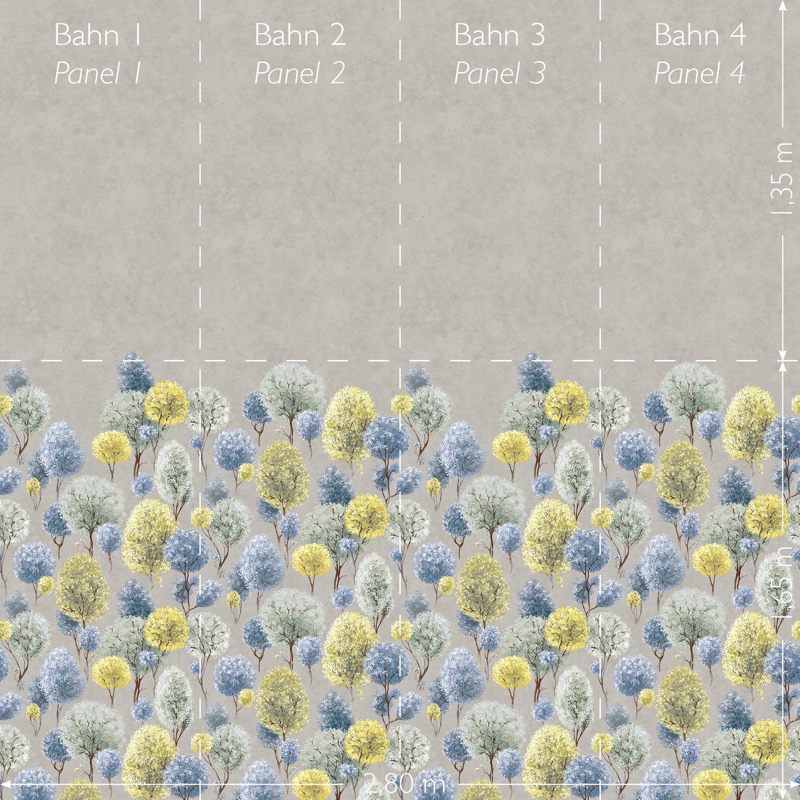 Tilia Twinwall mural in multi-coloured color - pattern number GH26967-23 - by Galerie in the Julie Feels Home collection