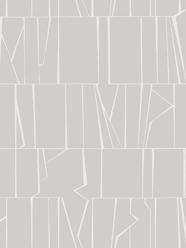 Huntington Geometric Stripe wallpaper in silver color - pattern number 4155-72819 - by A Street Prints in the Drew and Jonathan Home Fourth Edition collection