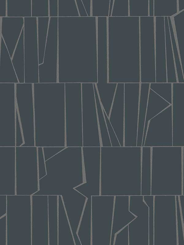 Huntington Geometric Stripe wallpaper in indigo color - pattern number 4155-72821 - by A Street Prints in the Drew and Jonathan Home Fourth Edition collection