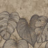 Monstera Twinwall mural in bronze brown color - pattern number GH26975-23 - by Galerie in the Julie Feels Home collection