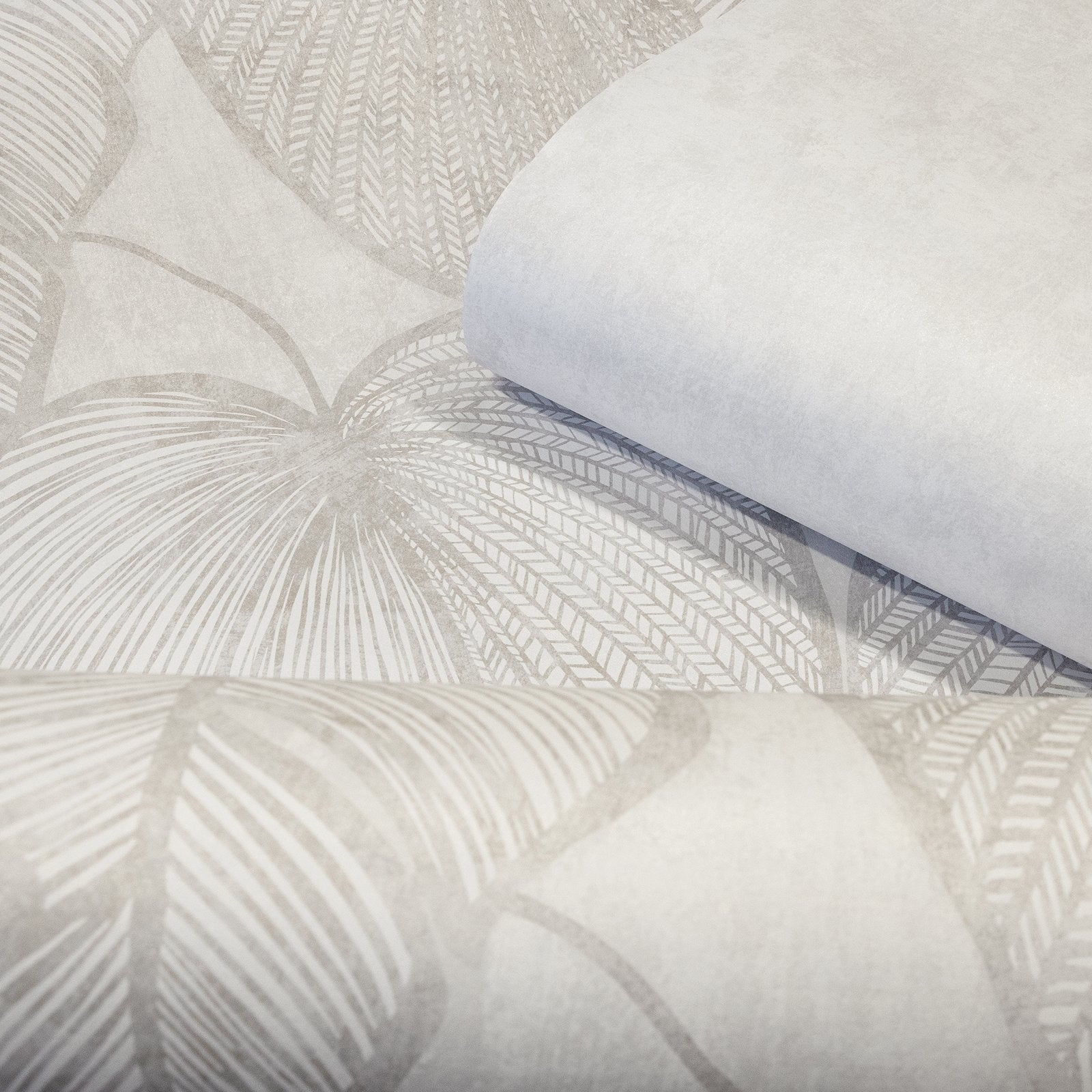 Monstera Twinwall mural in white color - pattern number GH26979-23 - by Galerie in the Julie Feels Home collection