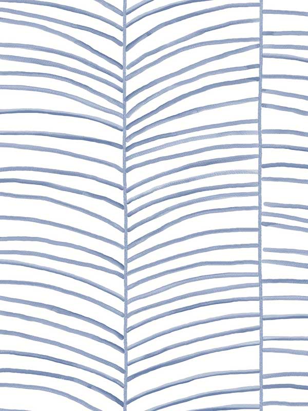 Cascade Palm Chevron wallpaper in sea color - pattern number MT5672 - by York in the Montecito collection