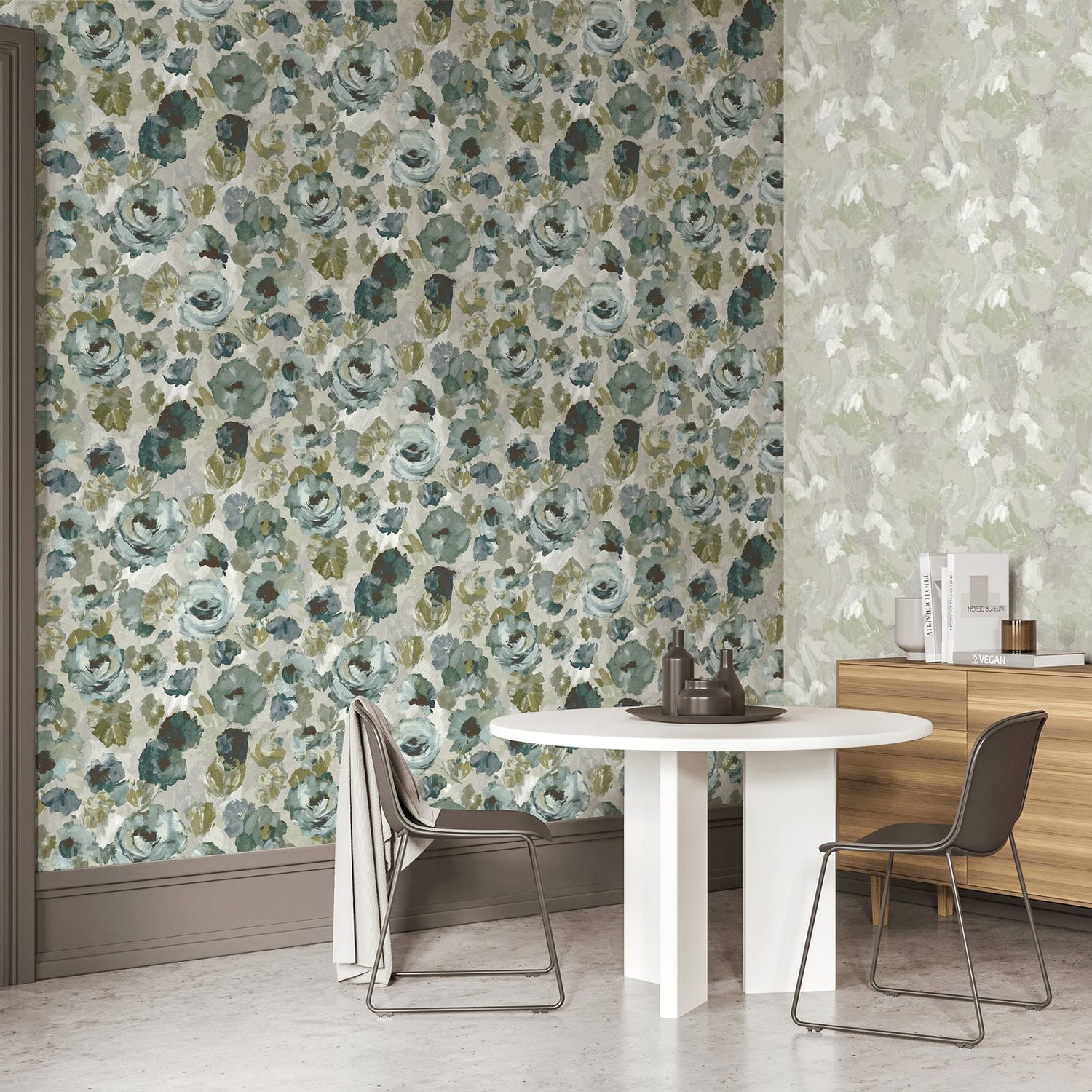 Paeonia wallpaper in green color - pattern number GH26982-23 - by Galerie in the Julie Feels Home collection