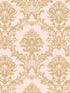 In Reg Classic Damask fabric in metallic gold pink color - pattern number CI38216 - by Patton Norwall in the Classic Impressions collection