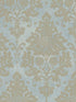 In Register Damask wallpaper in blue beige gold color - pattern number CI38220 - by Patton Norwall in the Classic Impressions collection